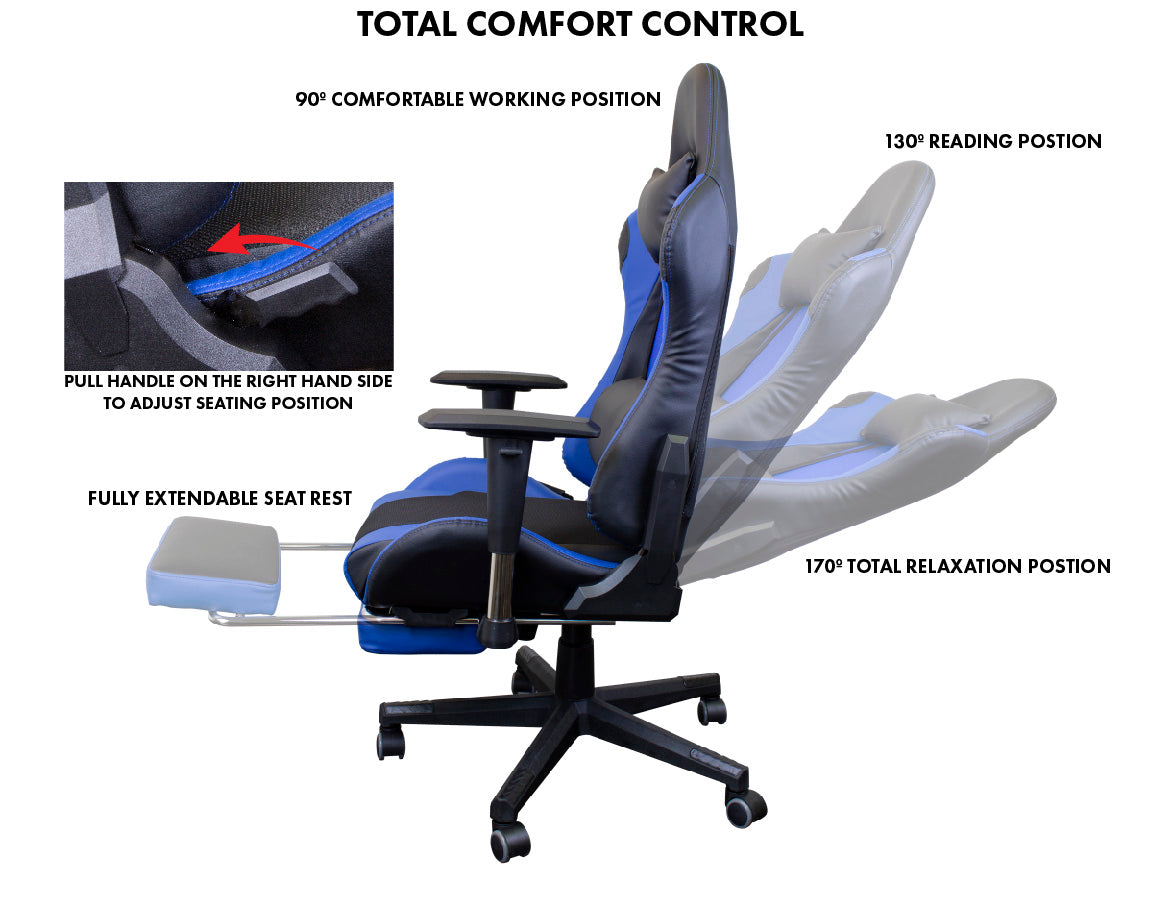 CYLO Adjustable & Lumbar Support Gaming Chair - CYLO®