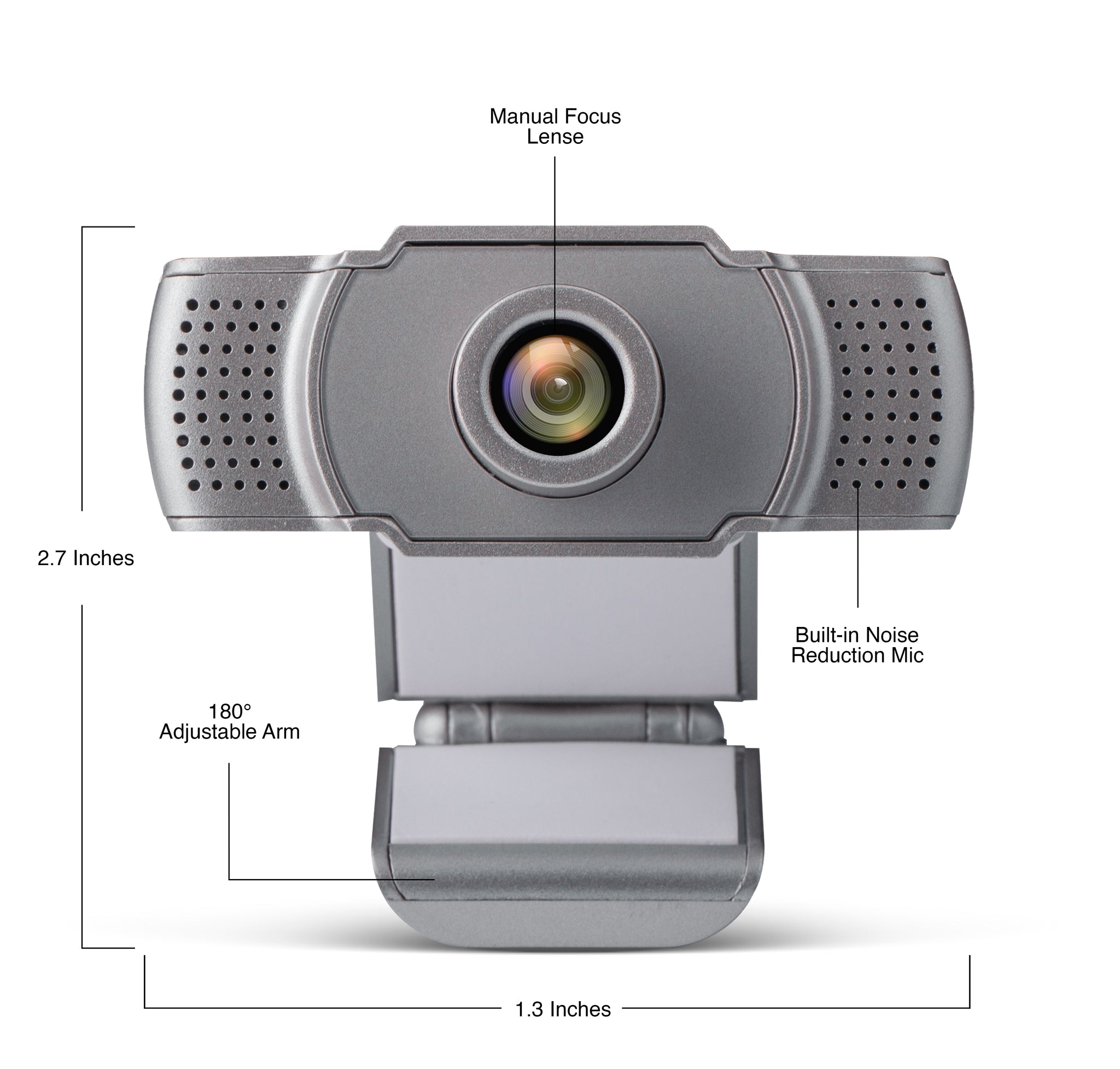 Cámara Webcam Para Pc Micrófono Usb 720p Hd Zoom Windows 10