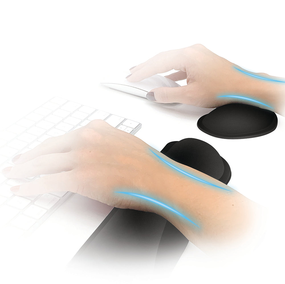 Mouse Pad with Wrist Support, Non-Slip - Monitor Mounts